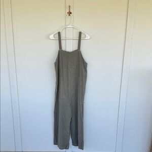 Universal thread linen green overalls jumpsuit